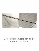 Detalle apertura tras muro