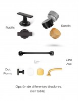 Mueble baño Avila Dos opciones de tiradores