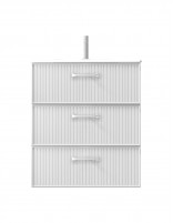 Mueble baño Avila Dos - Blanca 3 cajones y lavabo encastrado
