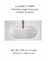 Detalle lavabo Avila Dos Elena - Mueble de baño con 2 cajones