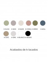 Acabados Mueble baño Avila Dos Natalia - 4 cajones con lavabo sobre encimera