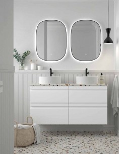 Mueble baño Avila Dos Natalia - 4 cajones con lavabo sobre encimera