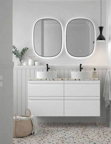 Mueble baño Avila Dos Natalia - 4 cajones con lavabo sobre encimera