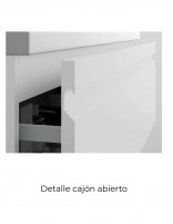 Detalle de cajón abierto.