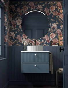 Mueble baño Avila Dos - Blanca 2 cajones y lavabo sobre encimera