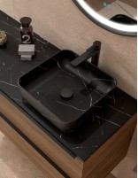 Encimera de mármol para lavabo marquina storm