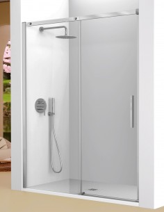 Mampara Kassandra Luna - 1 fijo y 1 corredera vidrio 8 mm