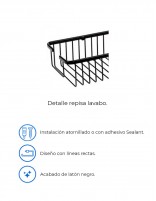 Cesta de ducha para colgar detalles