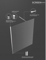 Mampara fija níquel despiece