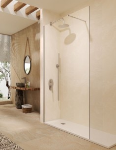 Mampara fija níquel modelo Screen de SBX Mamparas Imex 2