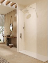 Mampara fija níquel