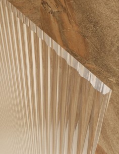 Mampara fija acanalada black gun metal modelo Screen Waves de SBX Mamparas Imex 2