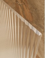 Mampara fija acanalada black gun metal detalle