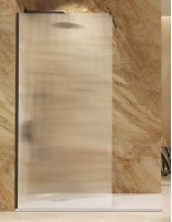 Mampara fija acanalada black gun metal modelo Screen Waves de SBX Mamparas Imex