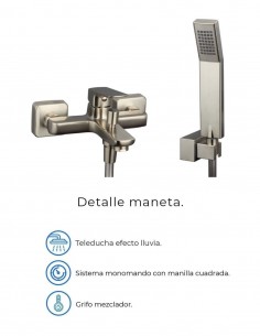 Grifo en latón níquel PVD para bañera - Marriot de GME 2