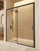 Mampara ducha corredera negra