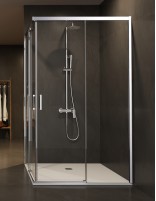 Mampara ducha angular cromo