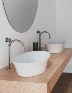 Lavabo ovalado sobre encimera modelo CLOE de Oh My Shower 2