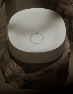 Lavabo redondo de sobreponer modelo Space