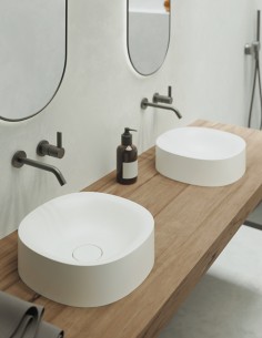 Lavabo redondo de sobreponer modelo Space 2