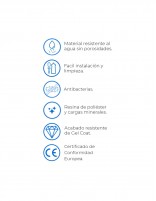 Lavabo ovalado de sobreponer detalles