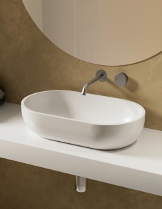 Lavabo ovalado de sobreponer modelo NEO
