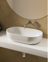 Lavabo ovalado de sobreponer modelo NEO