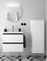 Detalles Columna de baño - Pilar Alliance de tocador, 1 cajón y 1puerta