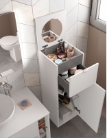 Detalles Columna de baño - Pilar Alliance de tocador, 1 cajón y 1puerta