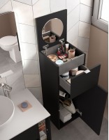 Detalles Columna de baño - Pilar Alliance de tocador, 1 cajón y 1puerta