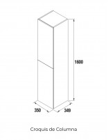 Columna de baño croquis
