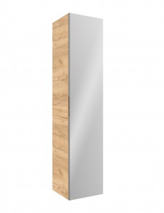 Columna de baño - Pilar Alliance de 1 puerta con espejo - natural 2