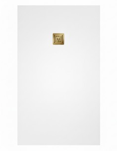 Plato ducha ligero rejilla color dorado ARDESIA de GME