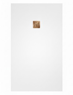 Plato ducha ligero rejilla color dorado ARDESIA de GME 2