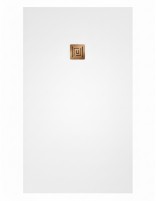 Plato ducha ligero rejilla color cobre ARDESIA de GME