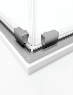 Mampara angular cromo modelo Twenty de GME 2