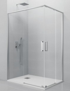 Mampara angular cromo modelo Twenty de GME