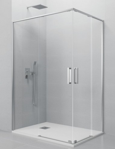 Mampara angular cromo modelo Twenty de GME