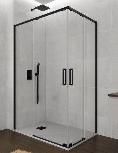 Mampara angular negra modelo Twenty de GME