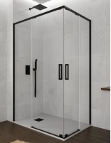 Mampara angular negra modelo Twenty de GME