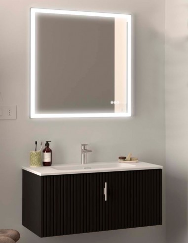 Conjunto Biba Salgar 1 cajón + 1 cajón interior con lavabo black