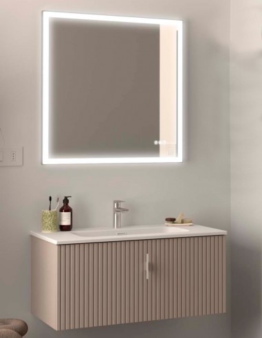 Conjunto Biba Salgar 1 cajón + 1 cajón interior con lavabo macchiato