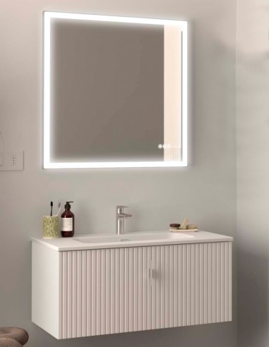 Conjunto Biba Salgar 1 cajón + 1 cajón interior con lavabo white