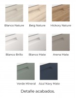 Mueble baño Royo Vitale acabados
