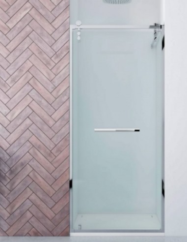 Mampara cromo 1 hoja pivotante - ESPACIO de Bathplus