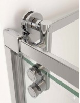 Detalle rodamientos Mampara cromo 1 hoja pivotante - ESPACIO de Bathplus
