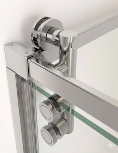 Mampara cromo 1 hoja pivotante + lateral fijo - TIERRA de Bathplus 2