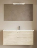 Mueble de baño Logika 120 - 2 cajones + lavabo centrado