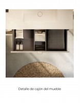 Mueble de baño Logika 120 cm. Detalle cajón