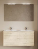 Mueble de baño Logika 120 cm. - 3 cajones + lavabo doble